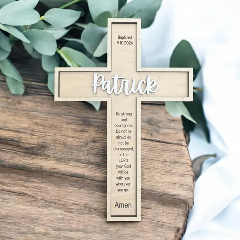Baptism Cross/ Baptism Gift/Wooden Cross/Baby Shower Gift