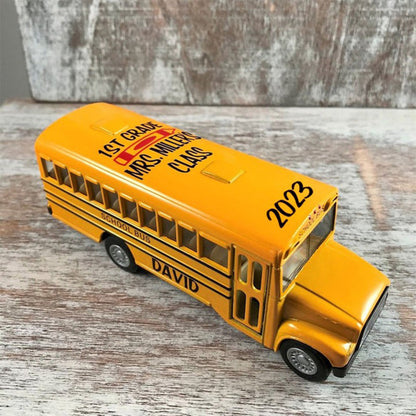 Personalized Alloy School Bus, Back To School Gifts for Kids