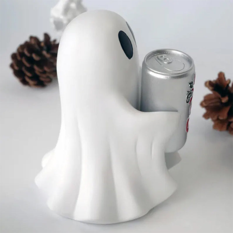 Personalized  Ghost Coke Figurine: Spooky Halloween Decor