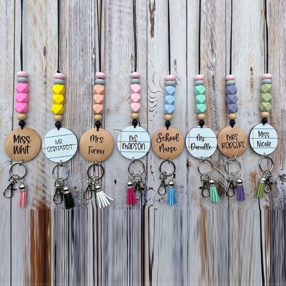 Breakaway pencil notebook lanyard, ID badge holder