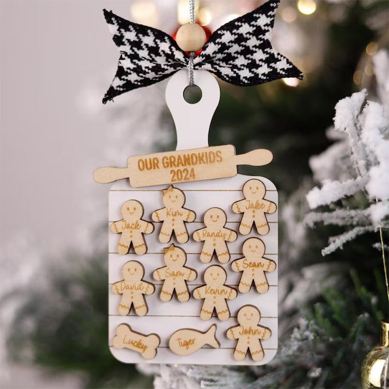 Family Gingerbread Ornament Personalized Christmas Ornament