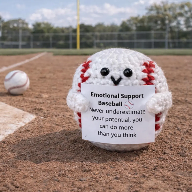 Custom Sports Ball Crochet Plush, Emotional Support Football Soccer Basketball