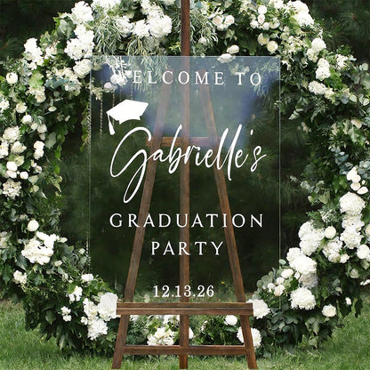 Graduation Party Welcome Sign, Graduation Party Decor Sign