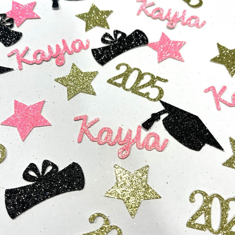 Personalized Graduation Confetti: Custom Name & Year , Custom Name 90 Pieces