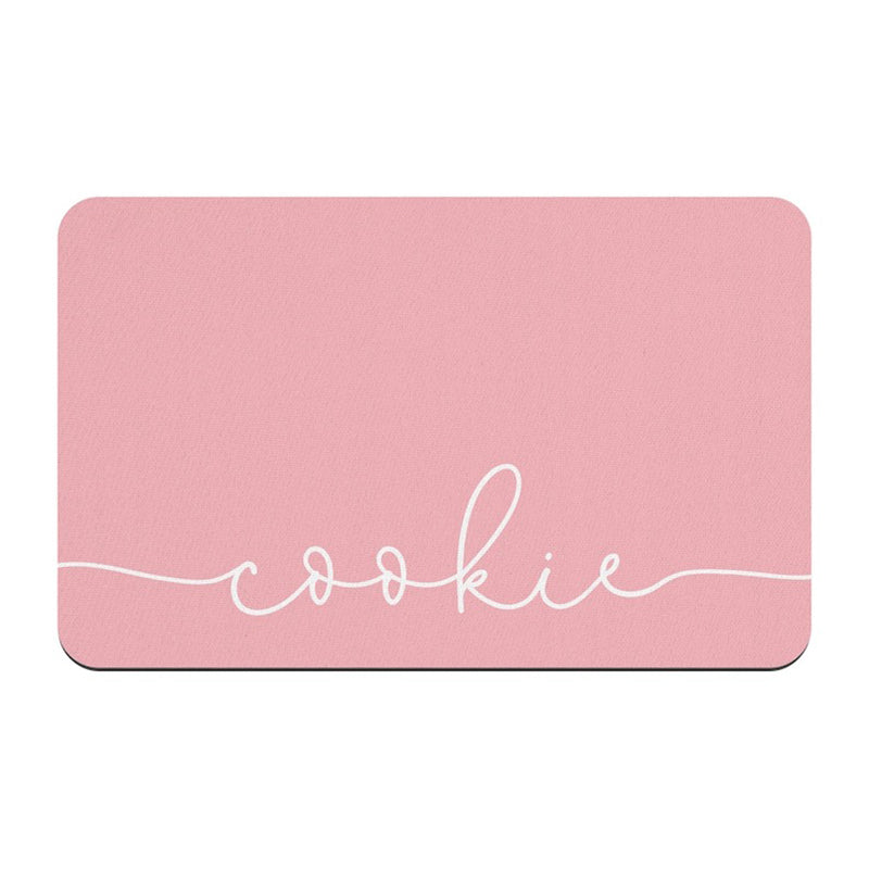 Personalized Dog Food Mat, Customize Name Colors
