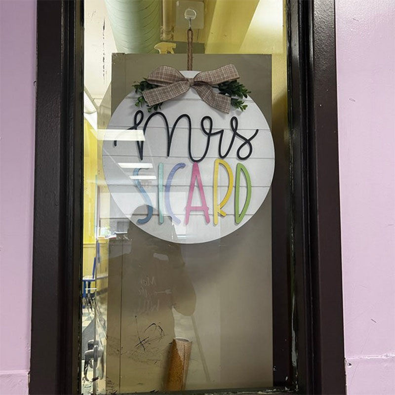 3D cut name sign classroom decor- Teacher Gift