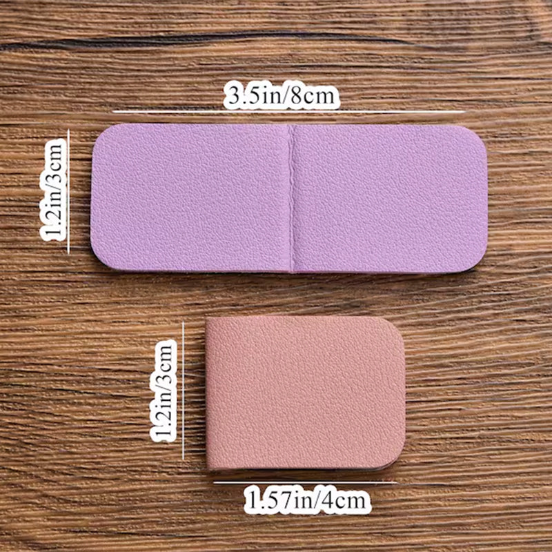 Leather Bookmark with Birth Flower,Personalized Leather Magnetic Bookmark