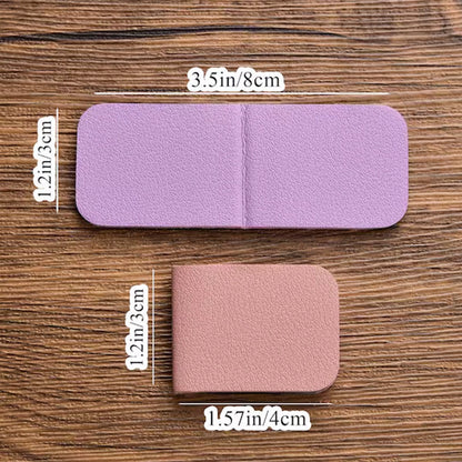 Leather Bookmark with Birth Flower,Personalized Leather Magnetic Bookmark