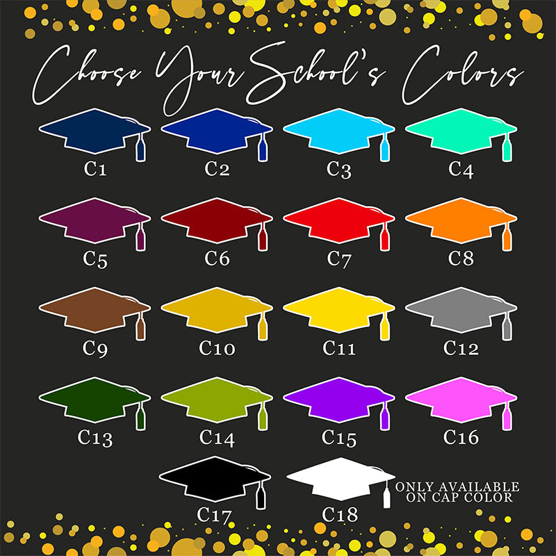 Personalized Graduation Garden Flag w/ Photo, Name & School Name