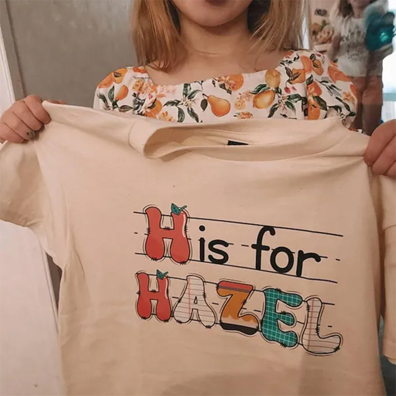 Custom Kids Name Back To School Shirt Shirt