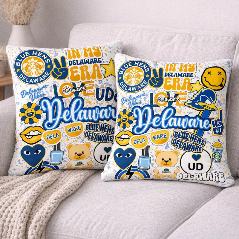 Custom College Pillows, University Pillow, College Bed Party Pillows Graduation Gift