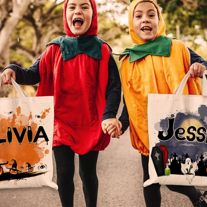 Personalized Halloween Tote Bag