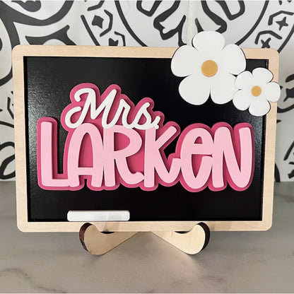 Personalized Teacher Desk Name Plate, Teacher Appreciation Gift