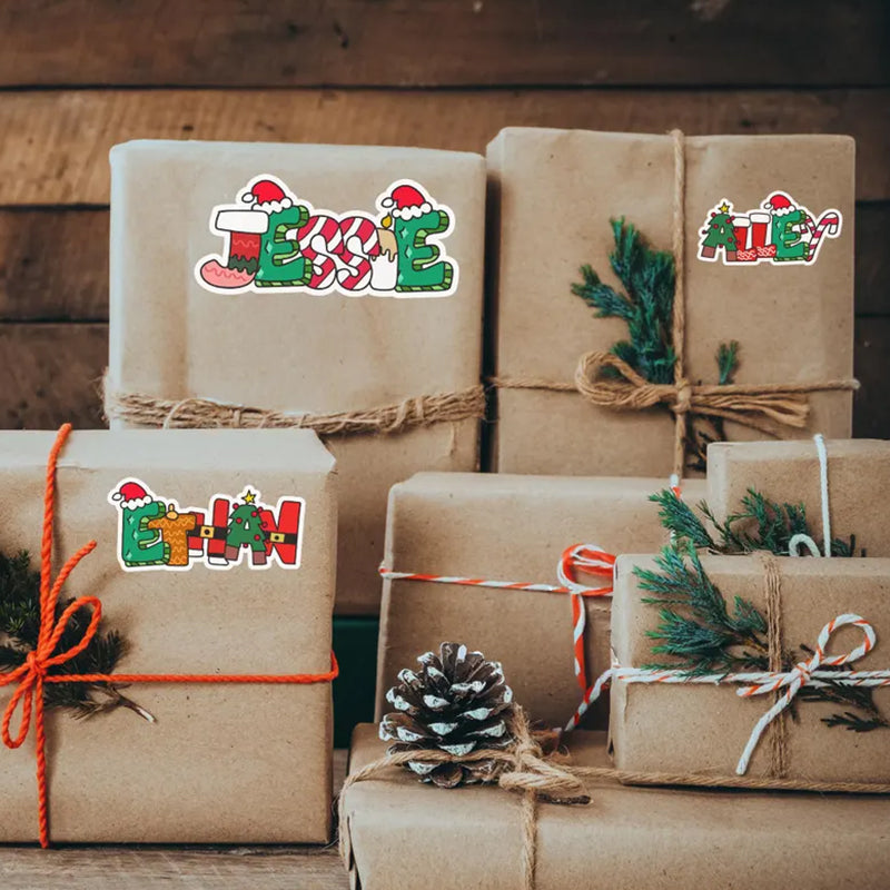 Personalized Christmas Stickers | Custom Christmas Gift Stickers