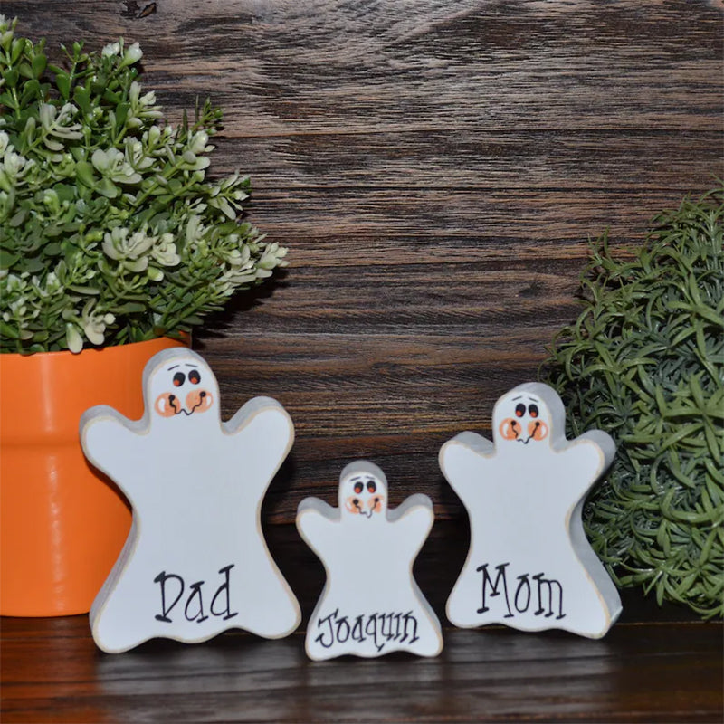 Ghost Blocks Personalized Halloween Tiered Tray Decor Blocks of Love