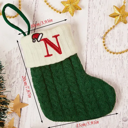 Personalized Mini Christmas Stockings with Names Family Knitted Christmas Stockings