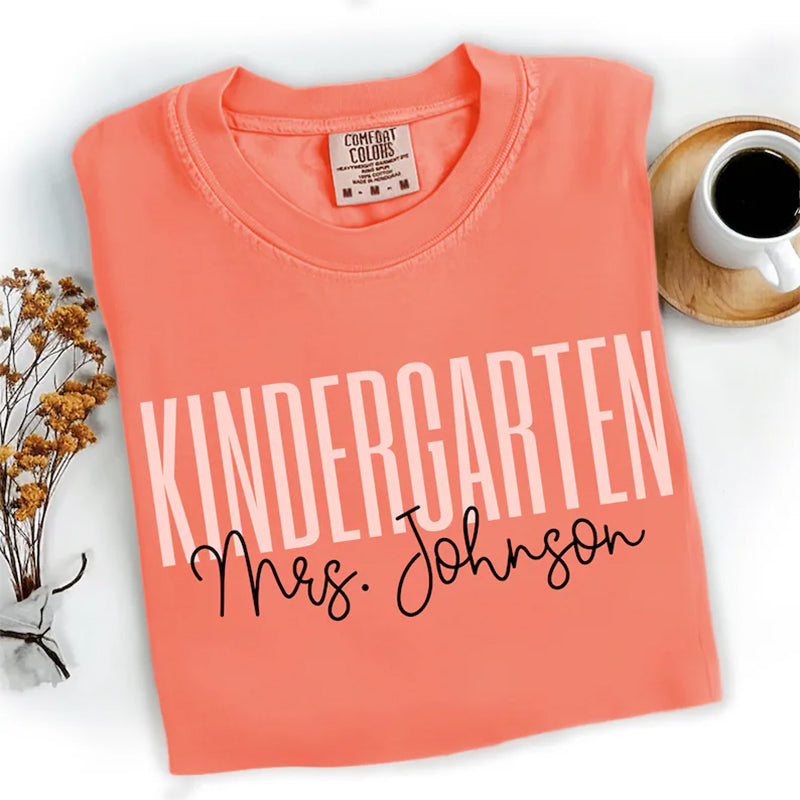 Comfort Colors Teacher Shirt, Kindergarten Teacher Shirt
