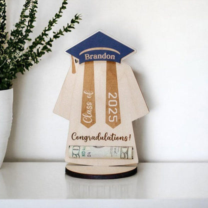 Graduation Gown Money Holder Frame | Custom Message