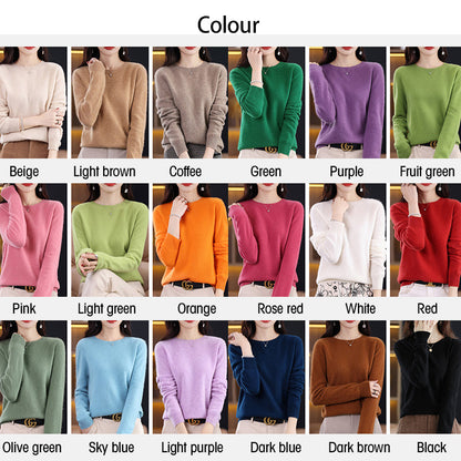 Customized CASHMERE Sweater, Embroidered Cashmere Clothing for Women