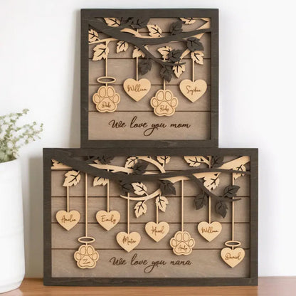 Personalized Tree Family Name, Gift For Mom,