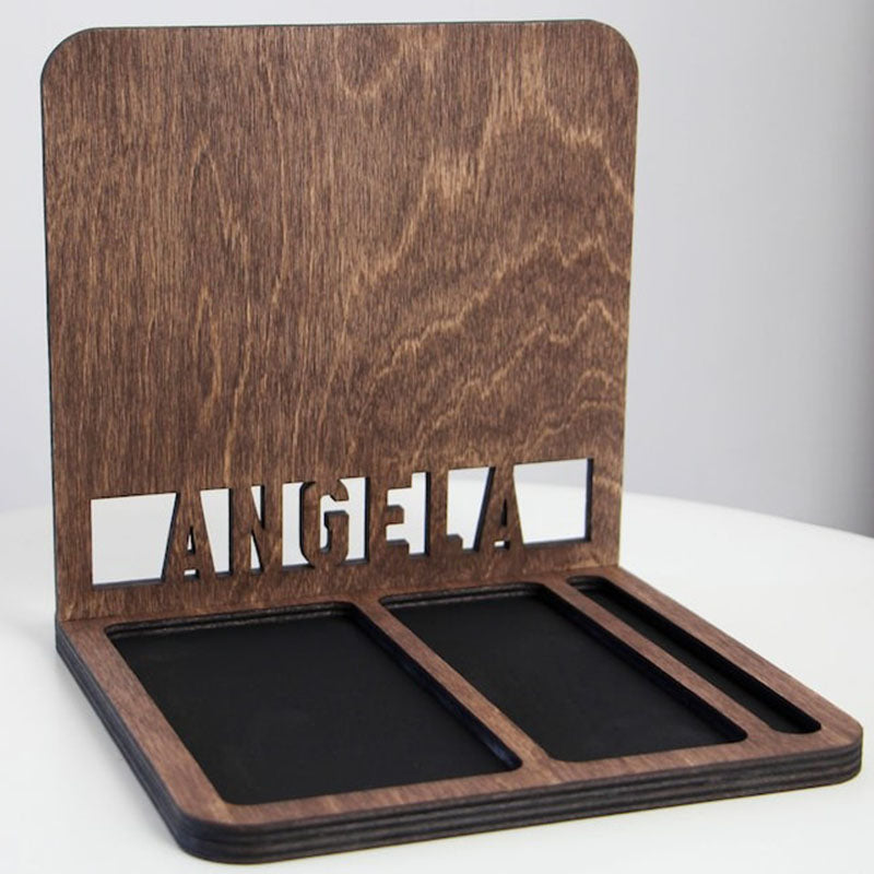 Personalized Book Holder, Custom Book Stand, Personalized Docking Station Men, Gift for Men