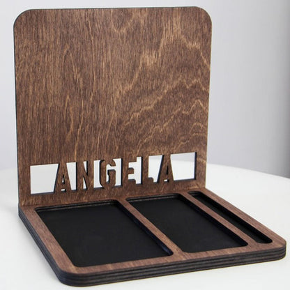 Personalized Book Holder, Custom Book Stand, Personalized Docking Station Men, Gift for Men