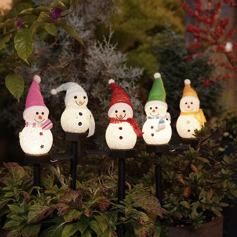 Christmas Snowman Solar Light