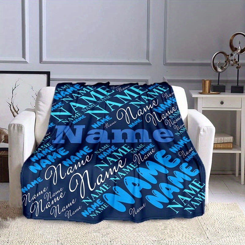 Custom Blanket With Your Name Or Text, Personalized Blanket