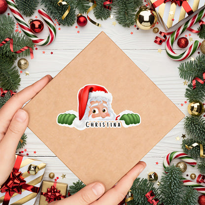 Custom Christmas Gift Stickers - Personalized Name Labels