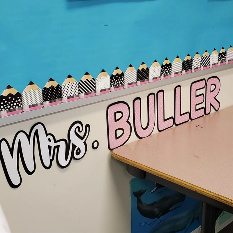 Custom Teacher Name Decoration for Classroom