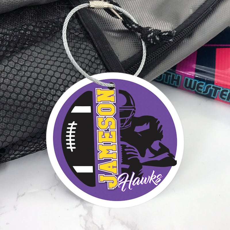 Wrestler ,Volleyball ,Softball ,Ice Hockey Hockey Soccer Sport Bag Tag