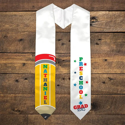 Kindergarten Graduation Stole For Kids, Preschool Graduation Stole With Name