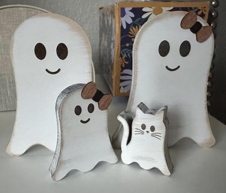 Personalized Ghost Family  Halloween Decor
