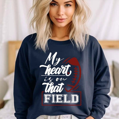 Custom Name And Number Football Sweatshirt