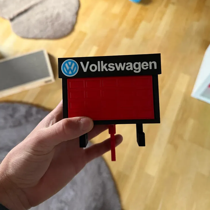 Mini Garage Key Holder: Toy Car Display with Hidden Compartment