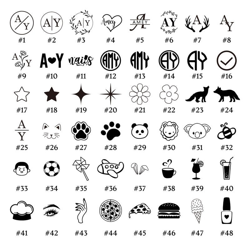 Custom Mini Loyalty Card Stamp · Custom Mini Rubber Logo Stamp