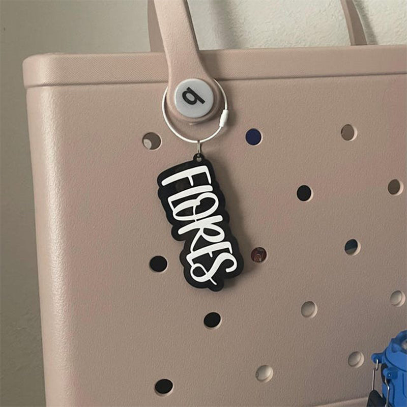 Custom acrylic keychain name tag custom bag tag