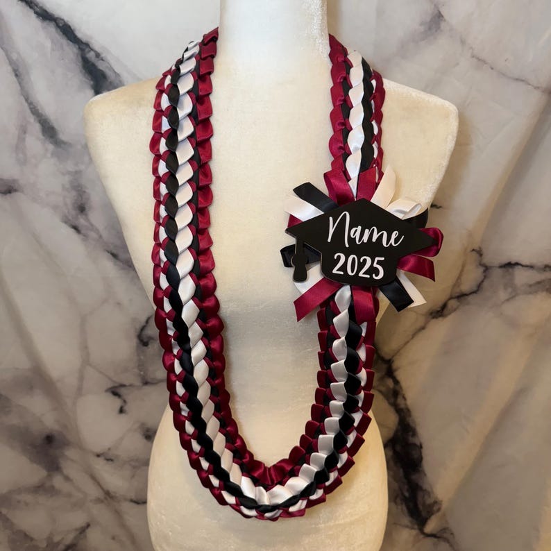 Graduation Double Ribbon Lei Graduation lei