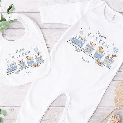Personalized First Easter Sleepsuit: Cotton Baby Grow