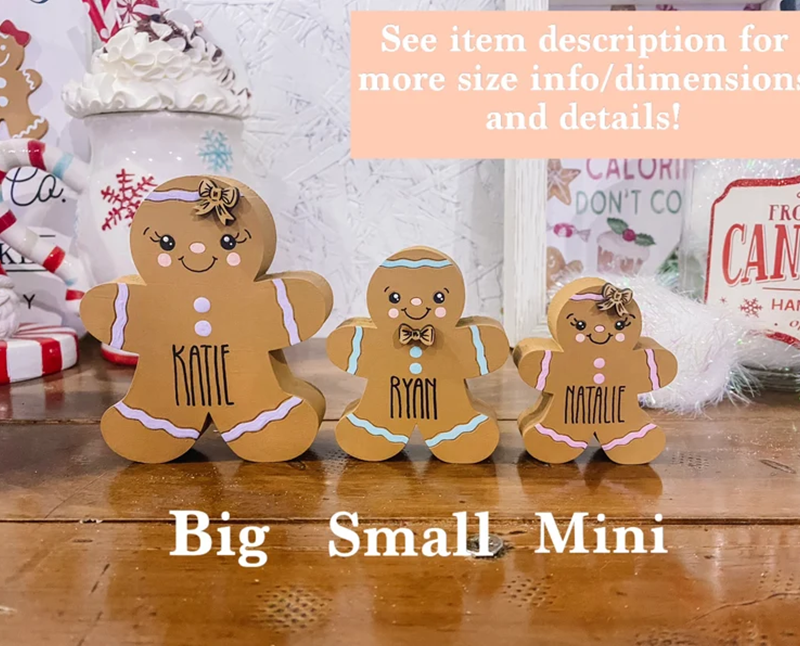 Personalized Gingerbread Block - Gingerbread Blocks