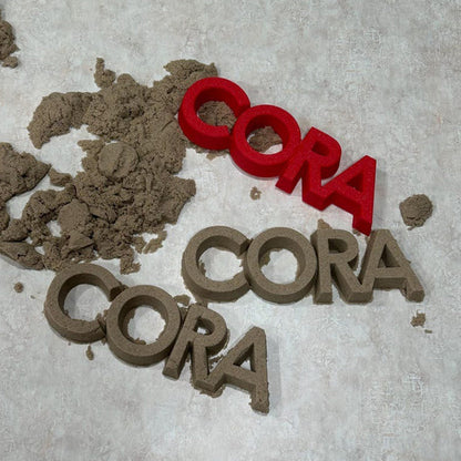 Personalized Sand Mold • Custom Name in Any Color