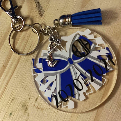 Personalized Cheer Keychain/Zipper Pull