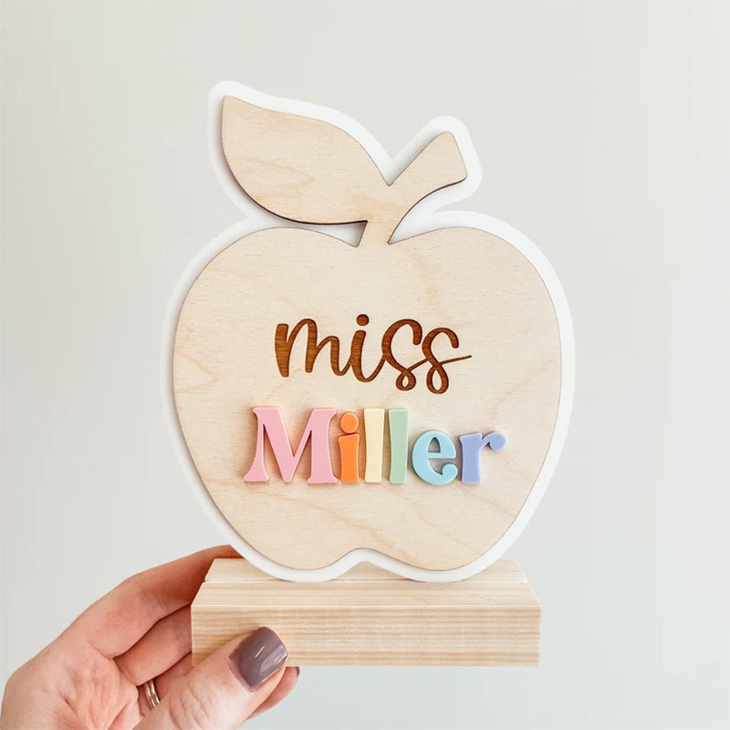 Personalized Teacher Name Sign, Teacher Desk Name Sign, Desk Name Plate