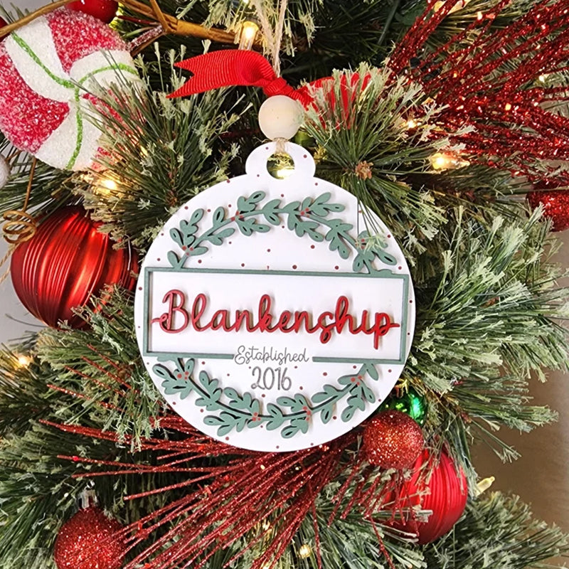 Personalized Family Christmas Ornament