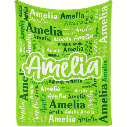 Custom Blanket Personalized Name Blanket Christmas Customized Gifts