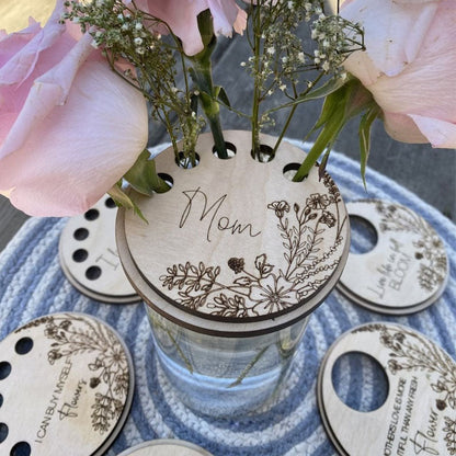 Mothers Day Lid ids that go on a vase