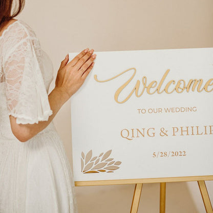 Welcome Wedding Sign - Bridal Shower Welcome Sign - Welcome Sign Wedding Modern