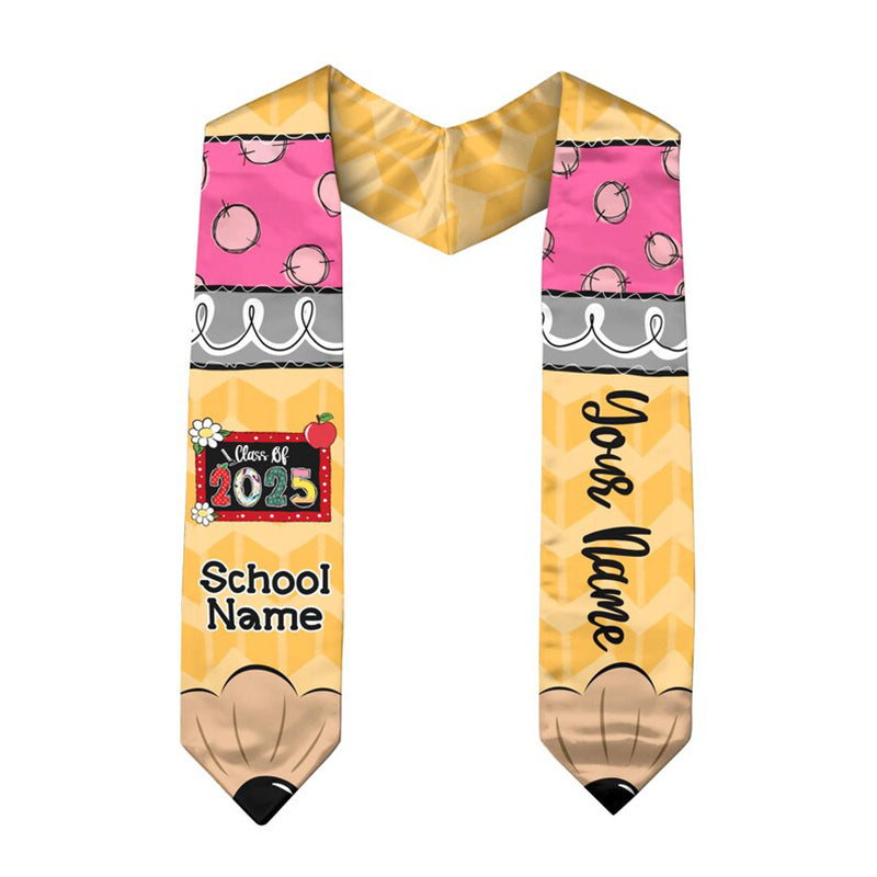 Custom Graduation Stole Class Of 2025, Teacher Graduation Stole 2025