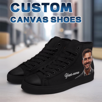 Custom High Top Sneakers: Personalized Photo Canvas Shoes