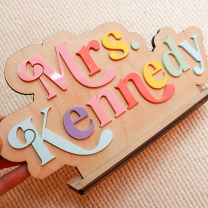 Personalized Teacher Name Sign | Teacher Desk Name Sign